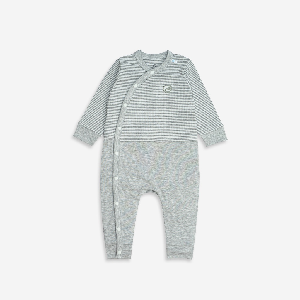 Bodysuit cho bé Sơ Sinh cài cúc chéo chất liệu Siro Cotton mềm mại BU Baby BSR210800 | Quần áo BU Baby chính hãng