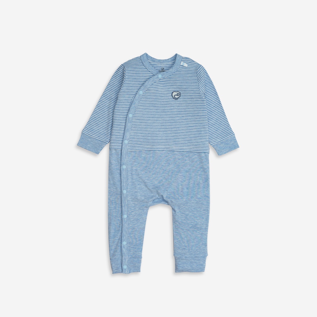 Bodysuit cho bé Sơ Sinh cài cúc chéo chất liệu Siro Cotton mềm mại BU Baby BSR210800 | Quần áo BU Baby chính hãng