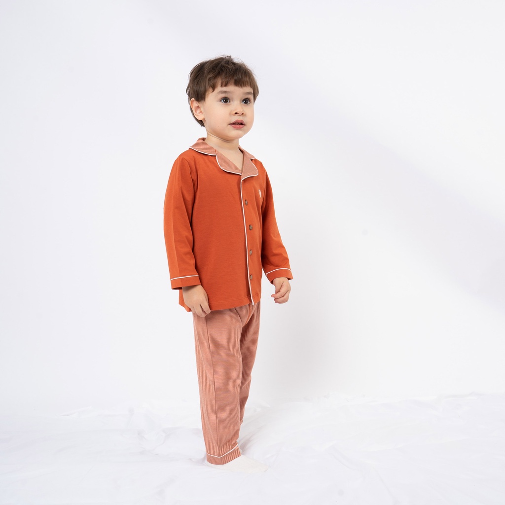 Bộ Quần Áo cho bé mặc nhà, Bộ Pyjamas dài tay chất liệu Sợi Tre Cotton BU Baby BBC110202 | Quần áo BU Baby chính hãng