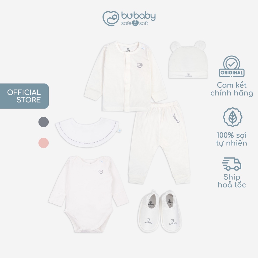 Set Đồ Sơ Sinh, Quà Tặng Đầy Tháng 6 Chi Tiết BU Baby Chính Hãng GSR610000