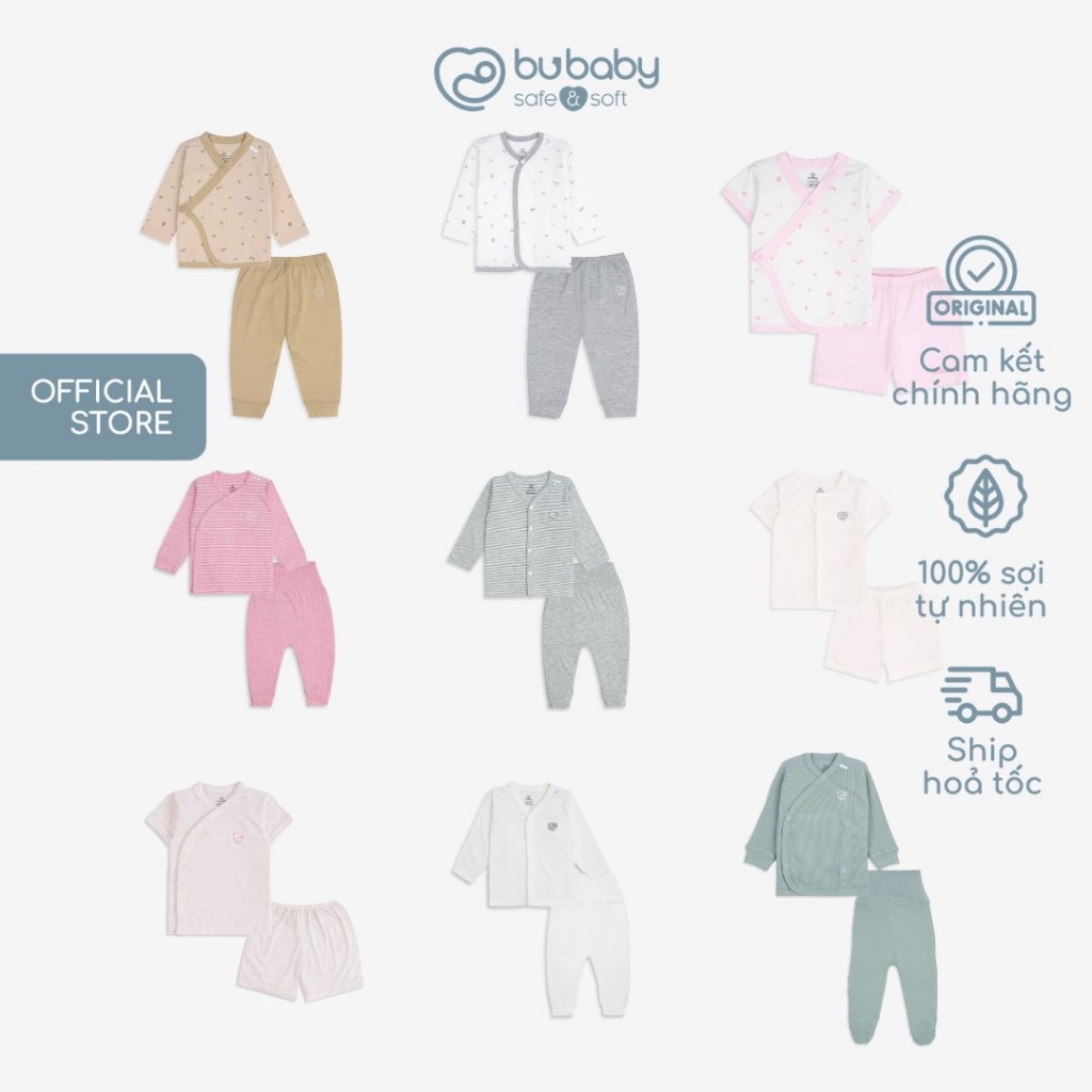 Tổng hợp Bộ Quần Áo Sơ Sinh cho bé 0-6 tháng 4-7kg | Quần áo BU Baby chính hãng