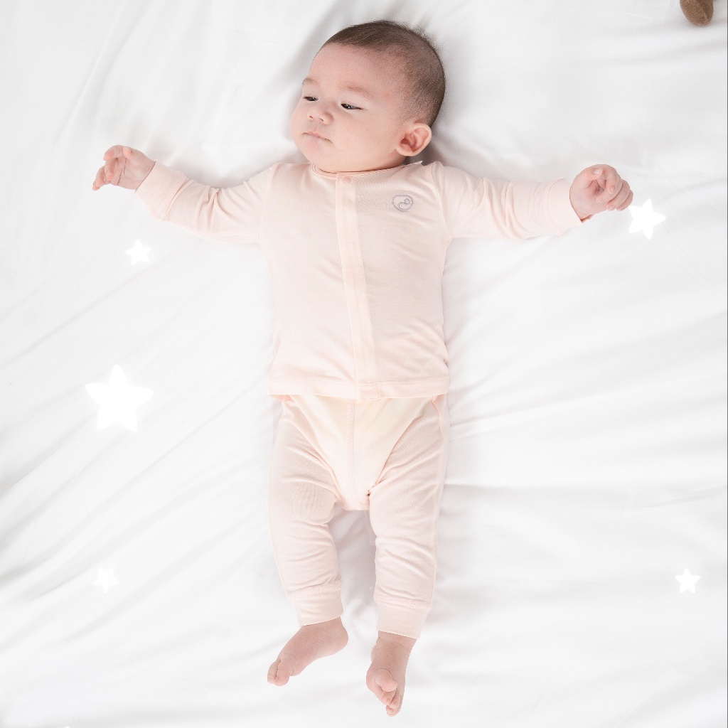 Bộ quần áo dài tay cài giữa Twinkle - Bambus BBB110200 | Quần áo BU Baby chính hãng