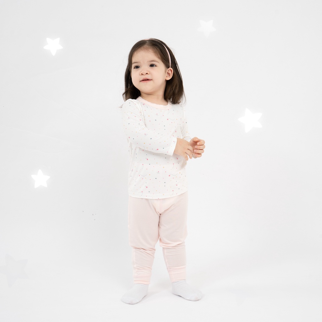 Bộ quần áo dài tay cài vai Twinkle - Bambus BBB110107 | Quần áo BU Baby chính hãng