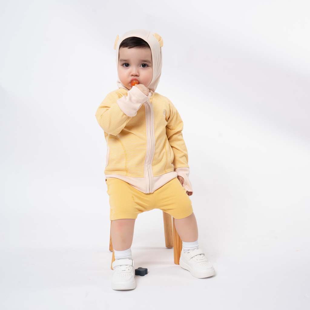 Áo khoác BU Baby sợi tre cotton hoạ tiết, áo chống nắng cho bé BU Baby BBC311104 | Quần áo BU Baby chính hãng