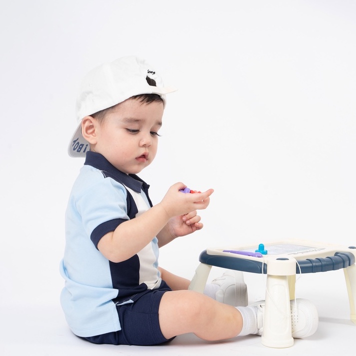 Áo Polo Cộc Tay bé trai, bé gái chất liệu Sợi Tre Cotton cao cấp BU Baby BPN330301 | Quần áo BU Baby chính hãng