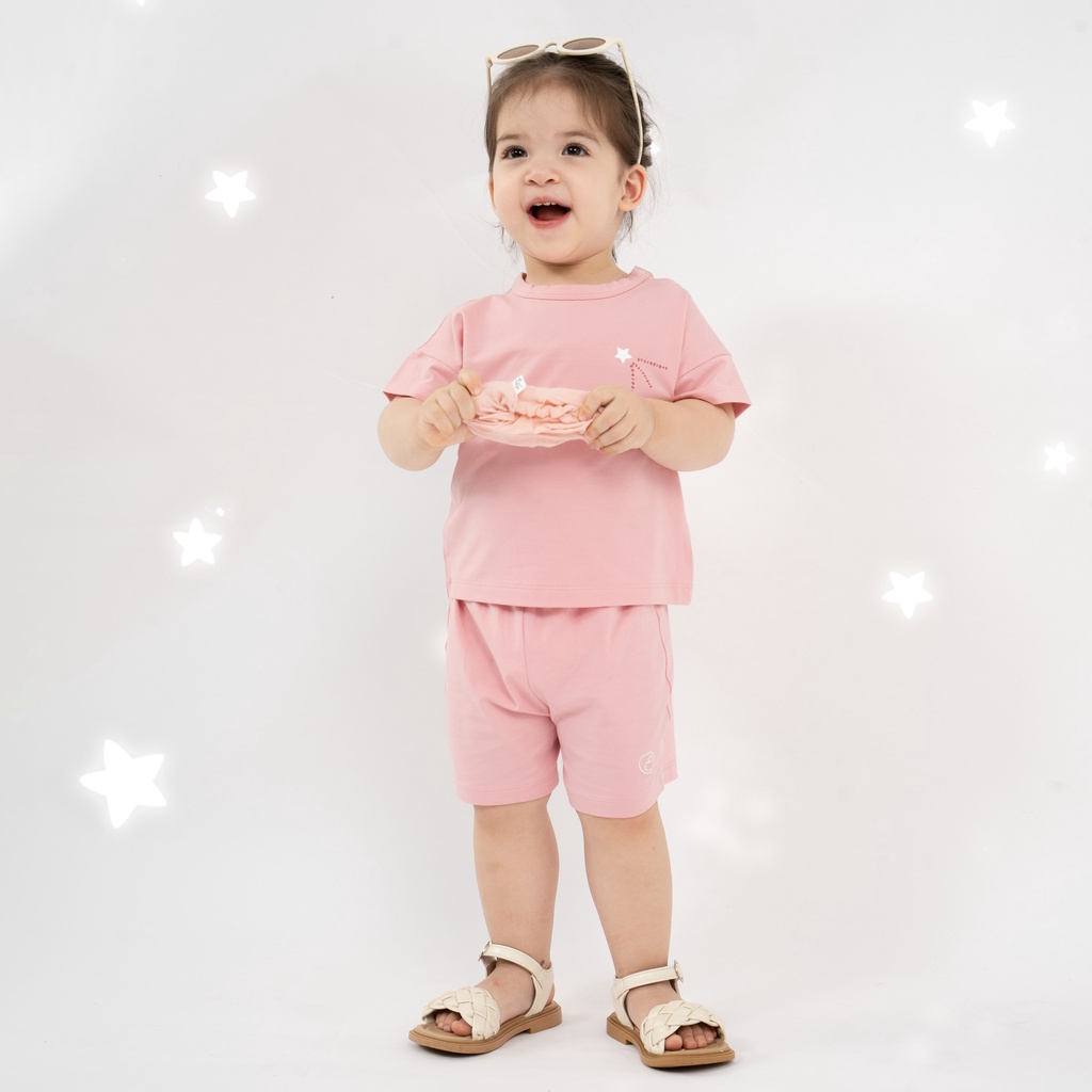 Bộ quần áo ngắn tay cài vai Twinkle - Bamco BBC130108 | Quần áo BU Baby chính hãng