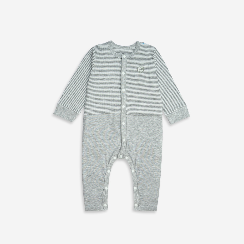 Bodysuit cho bé Sơ Sinh cài cúc giữa chất liệu Siro Cotton mềm mại BU Baby BSR210200 | Quần áo BU Baby chính hãng