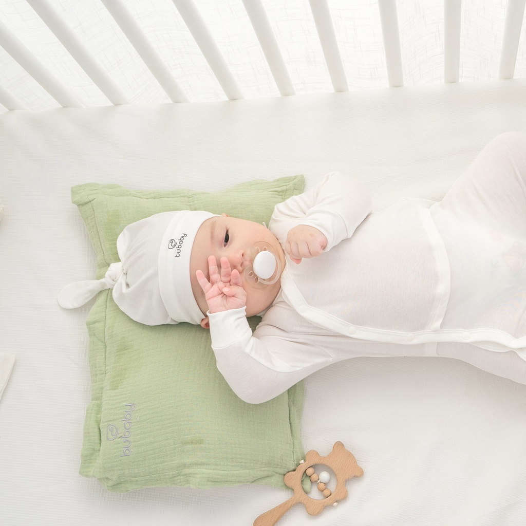 Mũ Sơ Sinh cho bé đáng yêu chất liệu Siro Cotton BU Baby ASR192400 | Phụ kiện BU Baby chính hãng