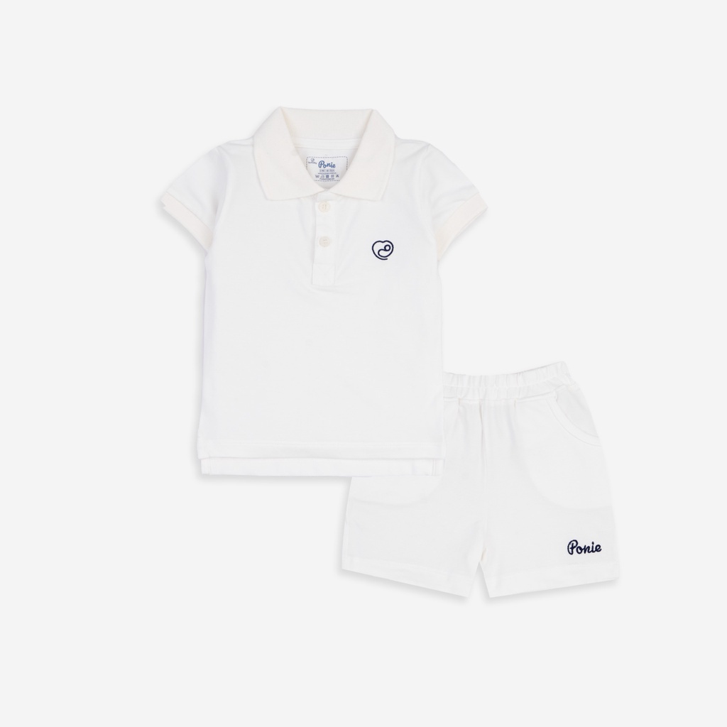 Bộ Quần Áo Polo BU Baby chính hãng trơn basic BPN130305 | Quần áo BU Baby chính hãng