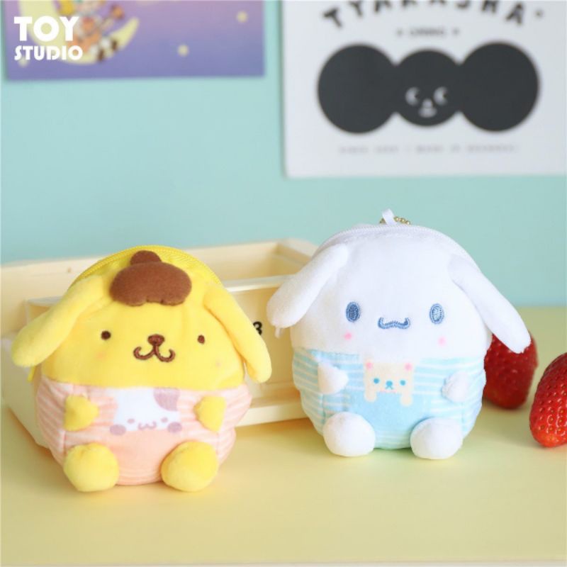 Móc Khóa Ví Bông Nhân Vật Hoạt Hình Dễ Thương - MK1676 - BCorner