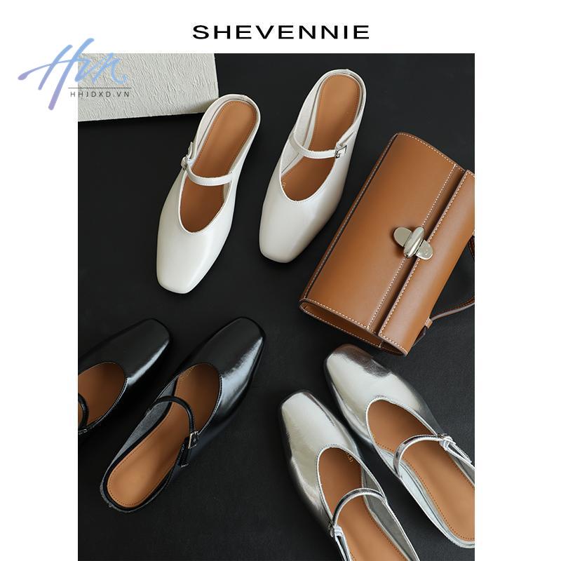 Dép Mary Jane Mũi Vuông Thời Trang Mùa Hè 2023 Phong Cách Retro Dành Cho Nữ