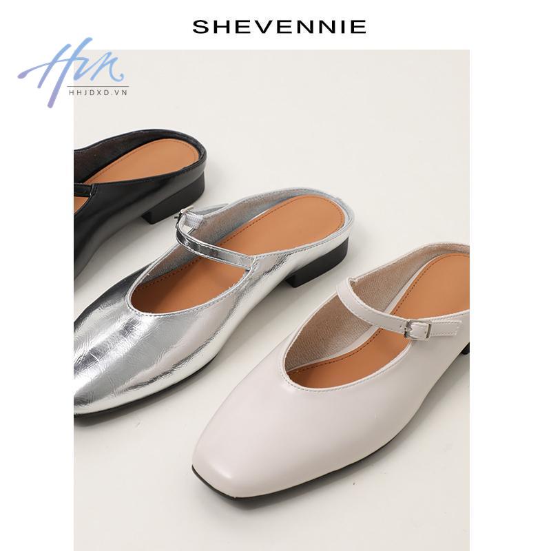 Dép Mary Jane Mũi Vuông Thời Trang Mùa Hè 2023 Phong Cách Retro Dành Cho Nữ