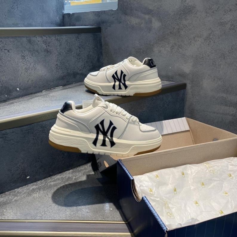 Giày thế thao đế cao hack dáng MLb LINer đế nâu mới ra mắt