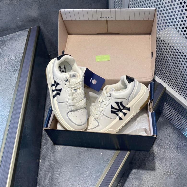 Giày thế thao đế cao hack dáng MLb LINer đế nâu mới ra mắt