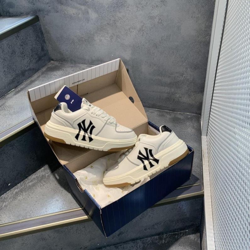 Giày thế thao đế cao hack dáng MLb LINer đế nâu mới ra mắt