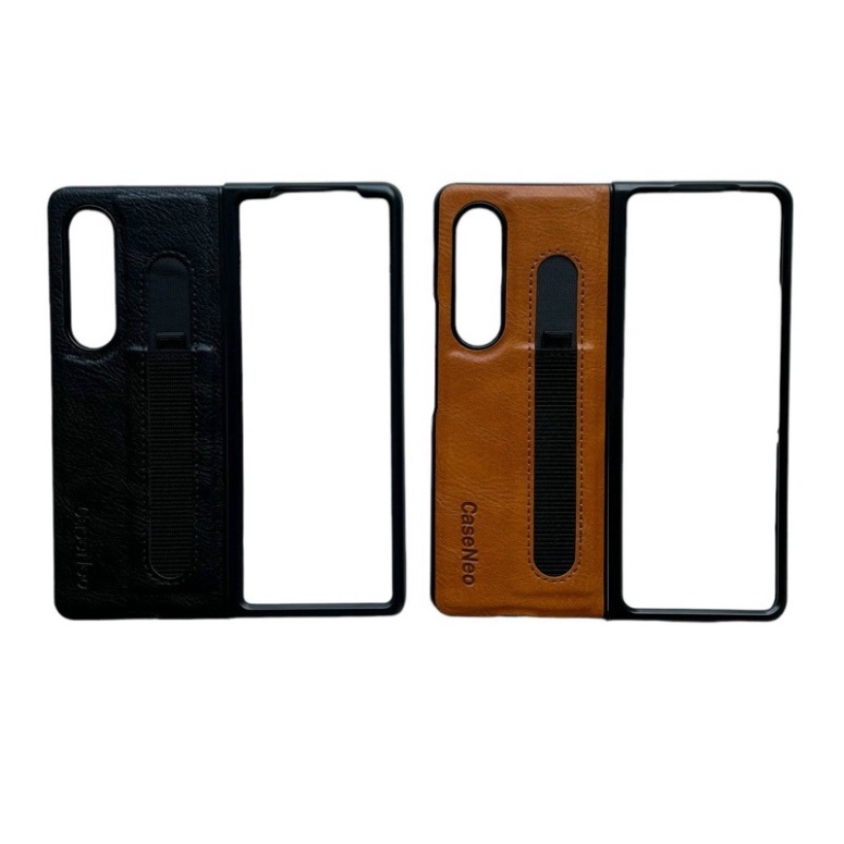 Ốp lưng da cho Samsung  Z Fold 4 5G, Z Fold 3 5G có khe gài bút sang trọng lịch lãm