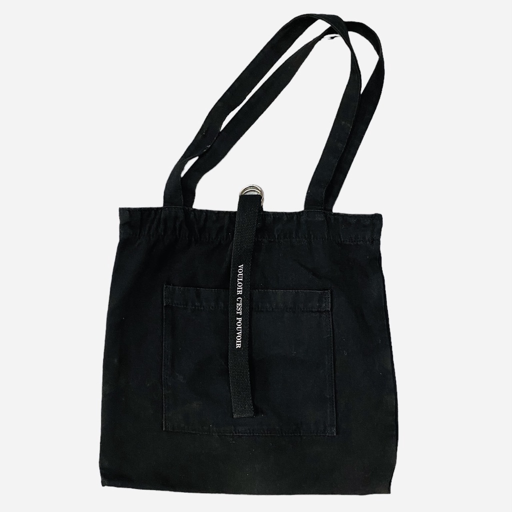 Túi Vải Đeo Vai Secondhand Mùa Hè, Túi Tote Phong Cách Hàn Quốc Nam Nữ