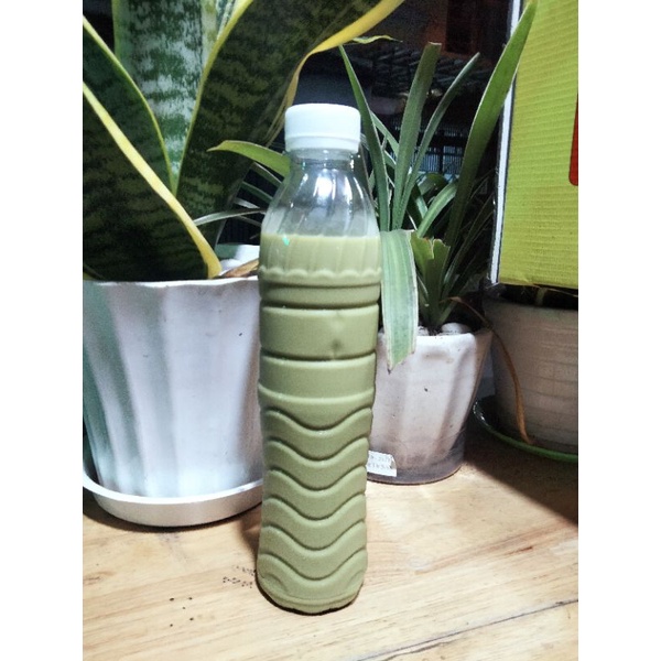 Chai trà sữa thái xanh