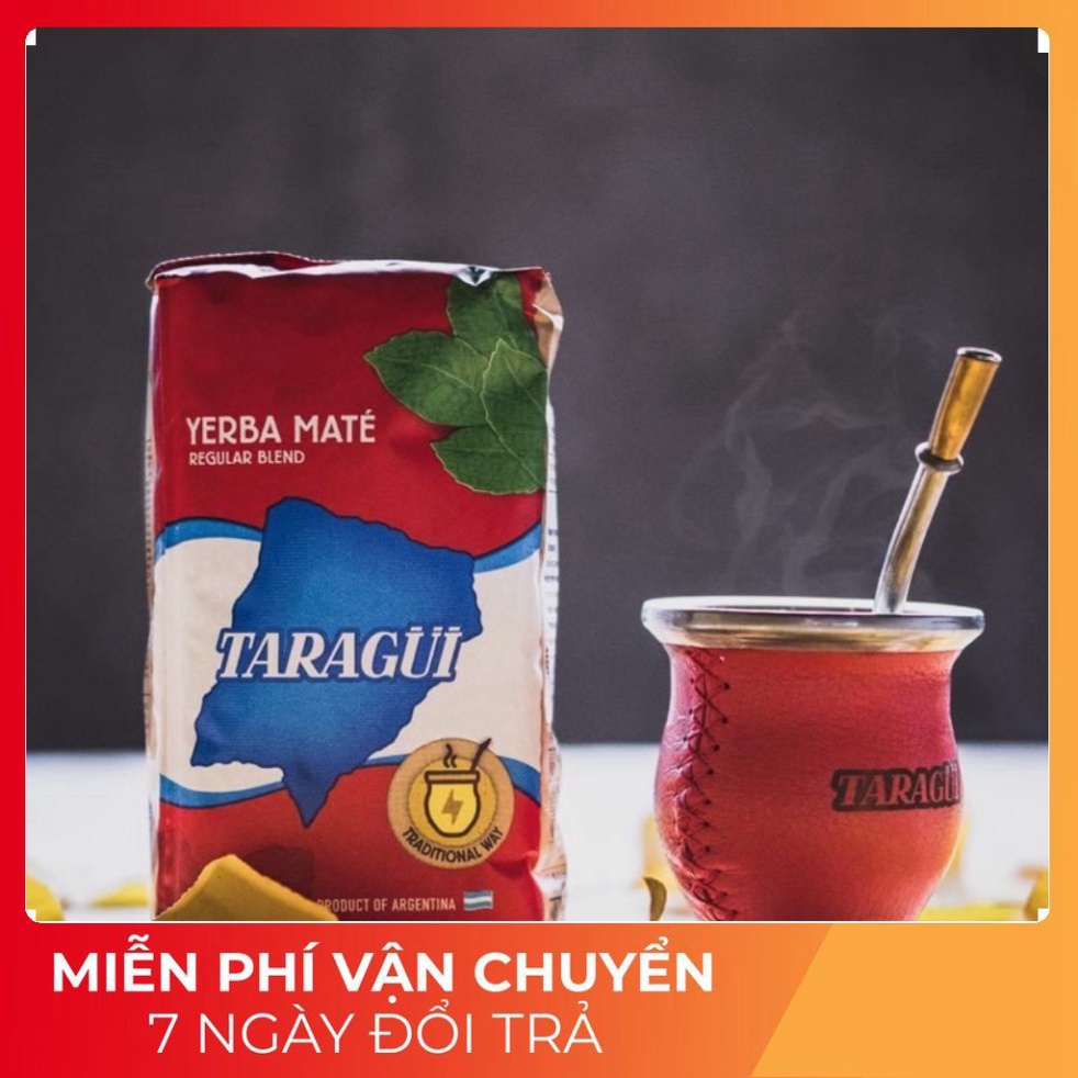 Trà Nam Mỹ Yerba Maté 180g vị truyền thống lâu đời + Cốc Gourd và ống hút bombilla mới
