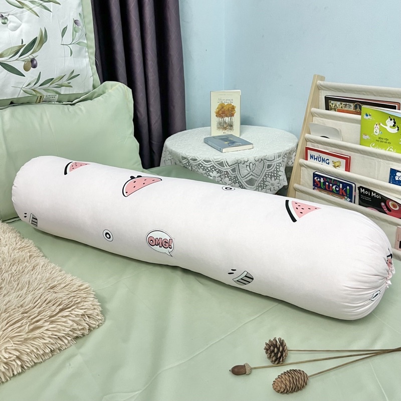 Gối ôm người lớn chất vải cotton 100% kt 35x1m15