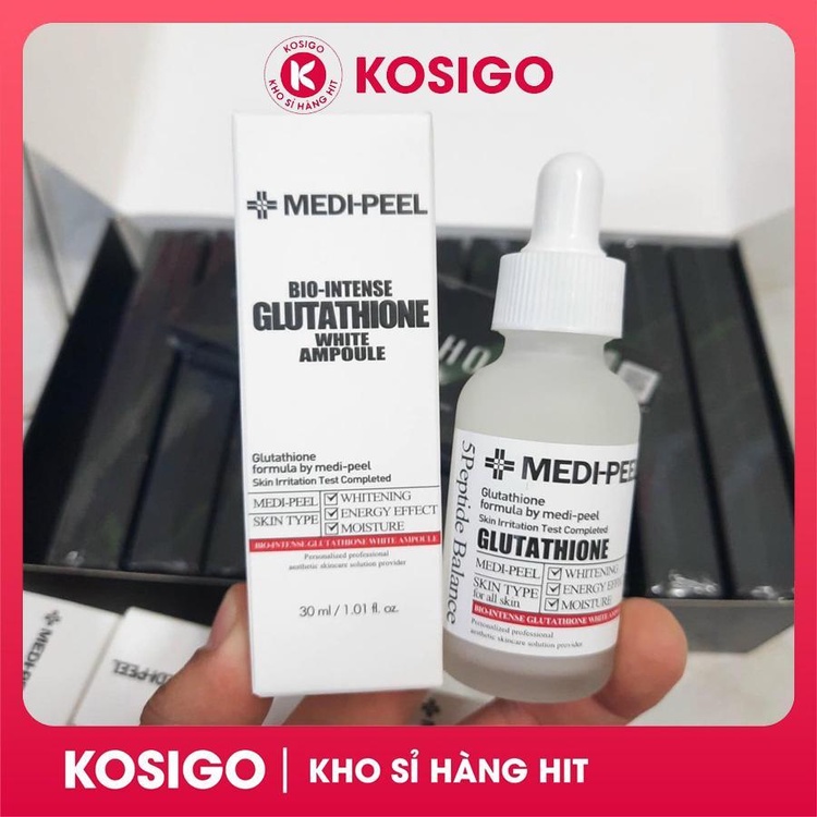 Tinh chất dưỡng trắng da Medi-Peel Bio-intense Glutathione White Ampoule 30ml giảm thâm trẻ hoá da