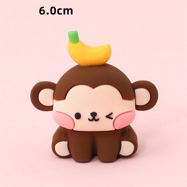 Trang trí silicon hoạt hình khỉ cute