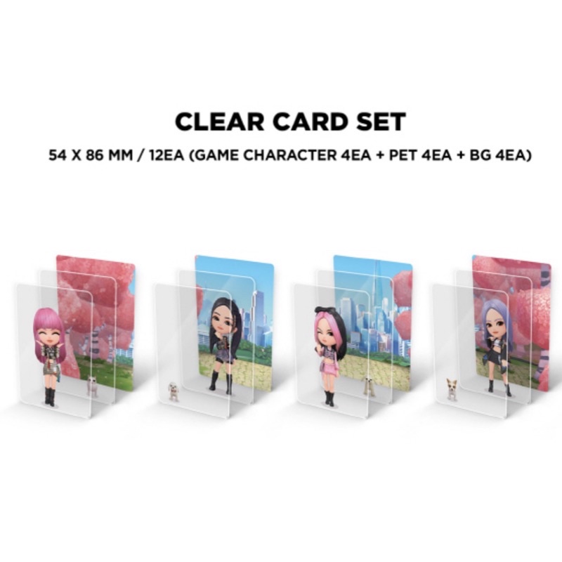 Bộ thẻ ảnh BLACKPINK The Game Coupon Card - BPTG