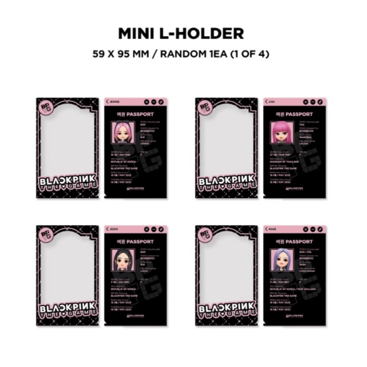 Bộ thẻ ảnh BLACKPINK The Game Coupon Card - BPTG