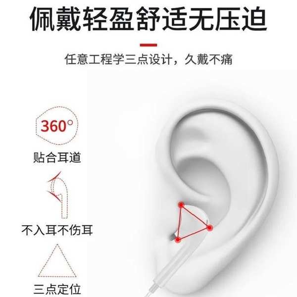 Tai Nghe Có Dây Đầu Tròn 3.5mm Cho Điện Thoại oppo Apple vivo Glory Tablet