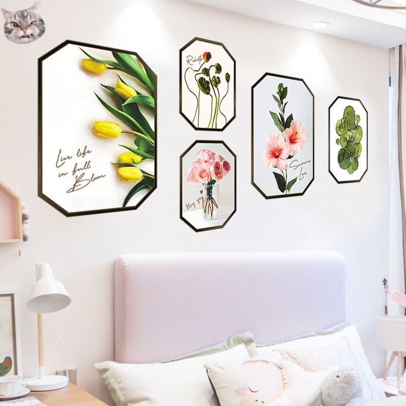 Miếng Dán Tường Giả Cây Xanh 3d Chống Thấm Nước Trang Trí Phòng Ngủ Phòng Tắm