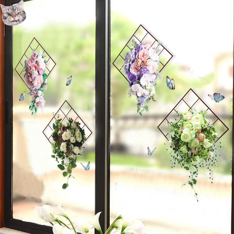 Miếng Dán Tường Giả Cây Xanh 3d Chống Thấm Nước Trang Trí Phòng Ngủ Phòng Tắm