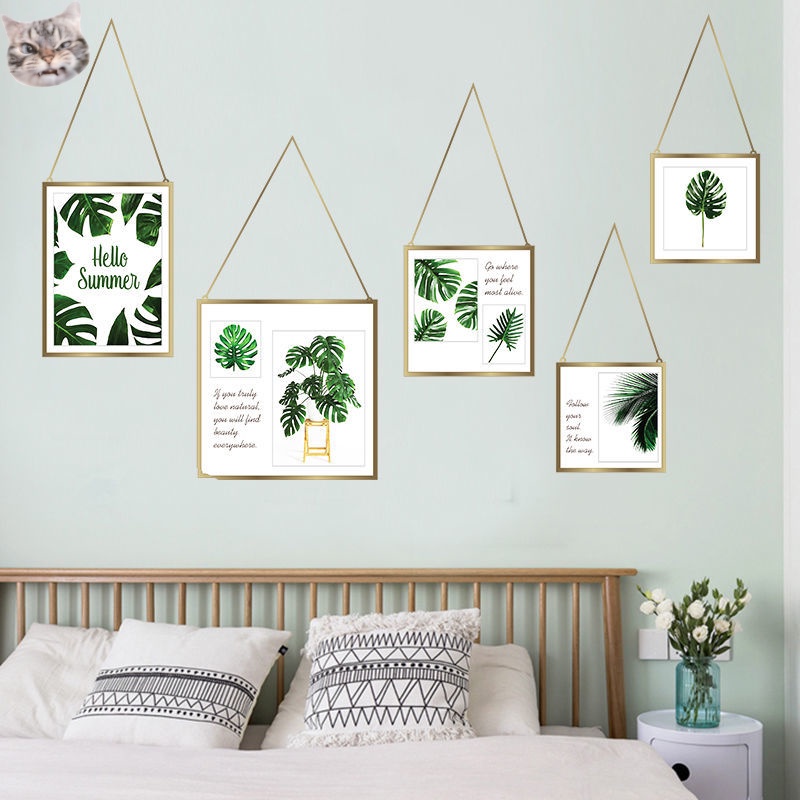 Miếng Dán Tường Giả Cây Xanh 3d Chống Thấm Nước Trang Trí Phòng Ngủ Phòng Tắm