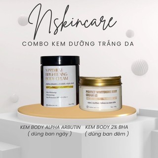 Combo kem dưỡng siêu kích trắng + kem cốt ủ bha