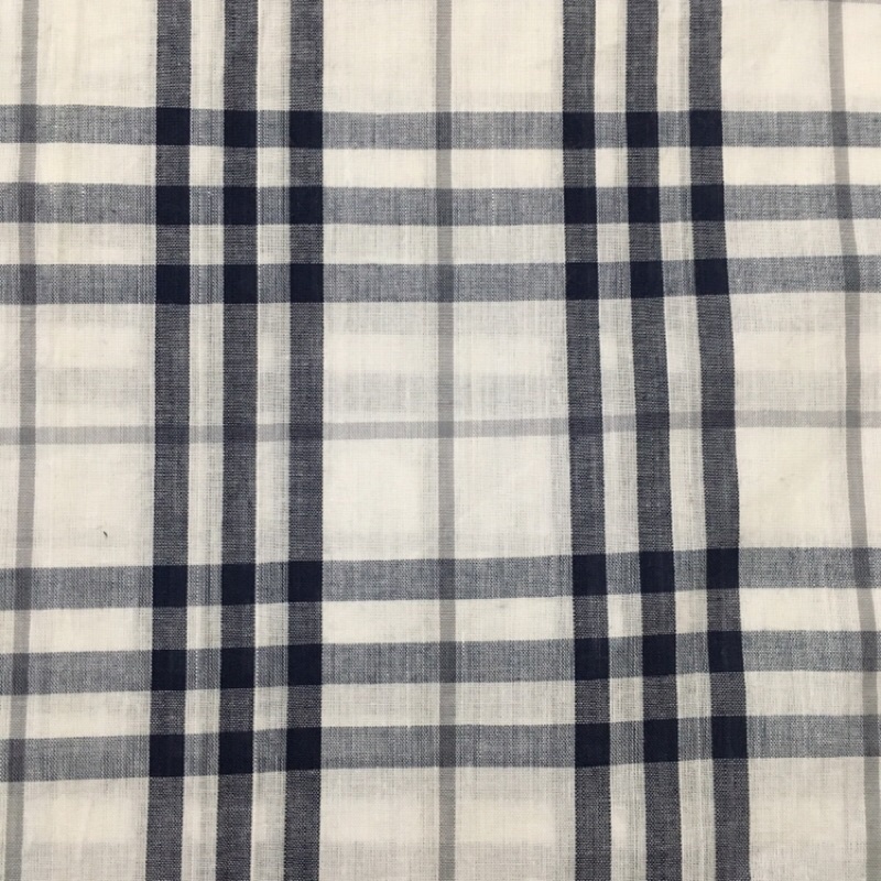 Vải thô linen kẻ ô