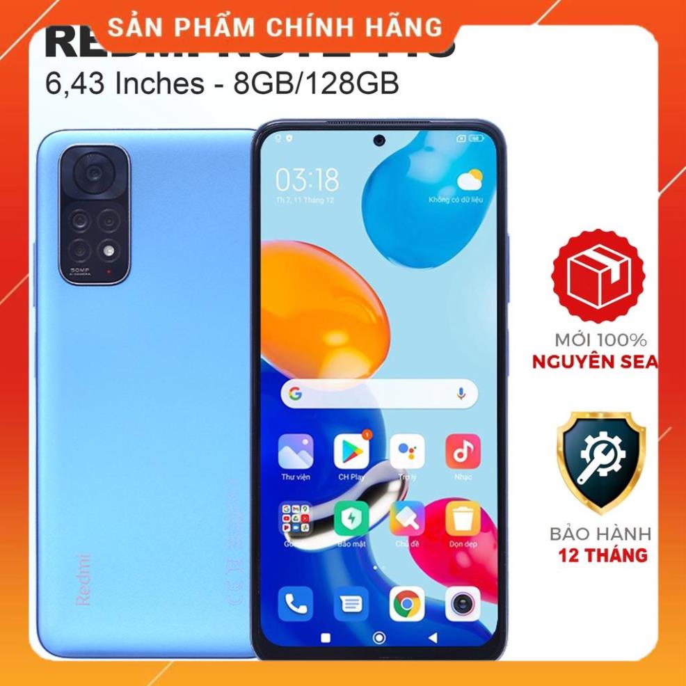[SALE] Điện thoại Xiaomi Redmi Note 11S (8GB/128GB) Nguyên seal, phụ kiện, bảo hành 1 đổi 1 trong 12 tháng | BigBuy360 - bigbuy360.vn