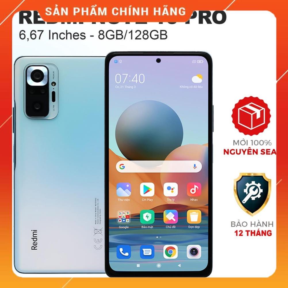 [SALE] Điện thoại Xiaomi Redmi Note 10 Pro (8GB/128GB) Nguyên seal, phụ kiện, bảo hành 1 đổi 1 trong 12 tháng | BigBuy360 - bigbuy360.vn