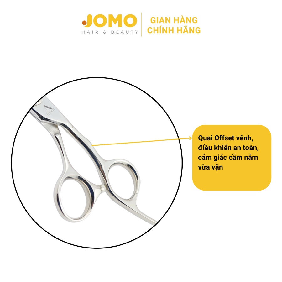 Kéo Tỉa Tóc AKAFUJI TA 263 răng cong SIZE 6.0 inches Thép Nhật Cao Cấp - Jomo Hair & Beauty