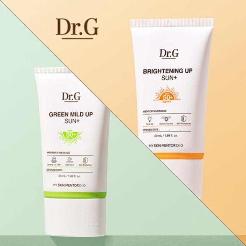 Kem chống nắng Dr.G Green Mild Up Sun+ / Brightening Up Sun+ / Medi UV Ultra Sun 10ml / 50ml