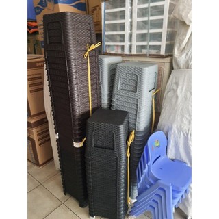 Combo 10 Ghế lùn nhựa giả mây giá rẻ tại xưởng