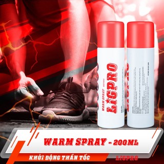 Chai xịt nóng ligpro làm nóng giảm căng cơ, chuột rút, chấn thương khi chơi thể thao