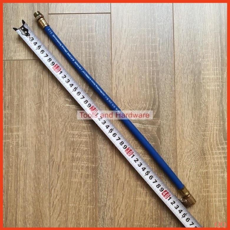 Dây bơm oto xe máy màu xanh, dẻo bền, dạng 2 đầu kẹp cao cấp