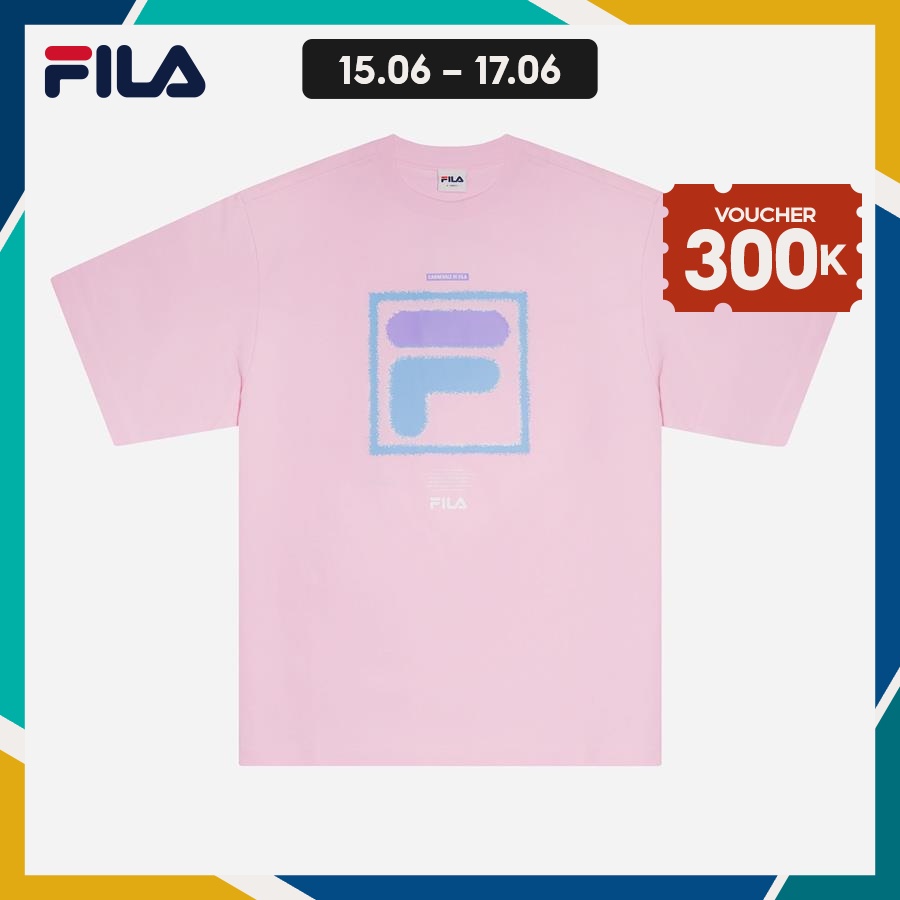 Áo thun tay ngắn thời trang unisex Fila Beach Party Oversize F Box - FW2RSF1003X-CPK