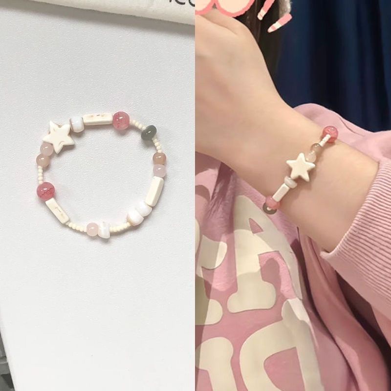 Vòng Tay Hạt Sứ Màu macaron Thiết Kế Đơn Giản Ngọt Ngào Dễ Phối Đồ Thời Trang 2023 Mới