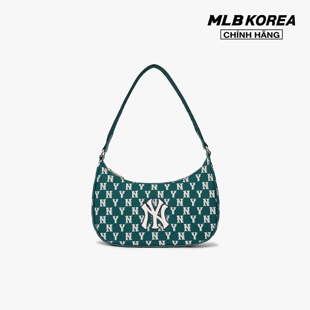 MLB - Túi đeo vai chữ nhật Classic Monogram Jacquard Hobo 3ABQS102N-50GND
