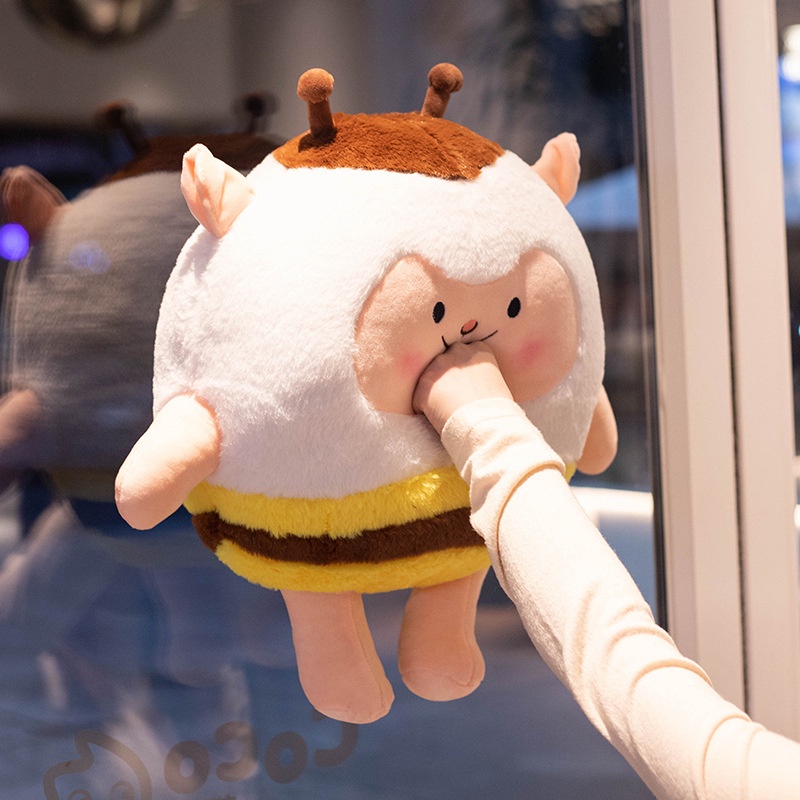 Thú bông Cừu Ong vui vẻ Ráp biểu cảm dễ thương dùng làm thú nhồi bông,trang trí phòng ngủ, quà tặng sinh nhật bạn bè