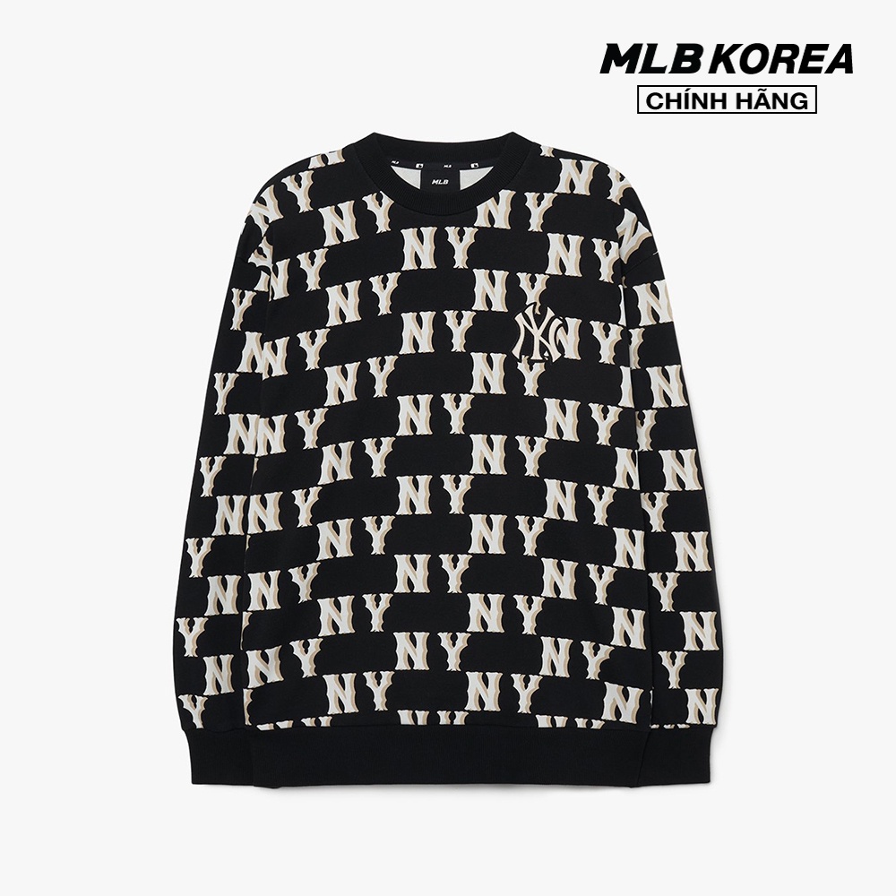 MLB - Áo sweatshirt unisex tay dài Classic Monogram Allover 3AMTM0231-50BKS