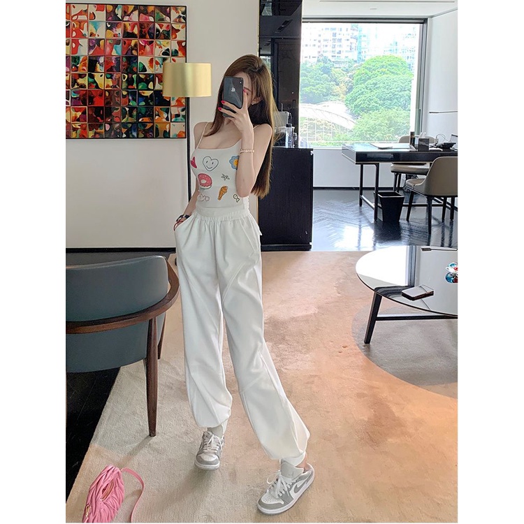 Jiashucheng Áo Ống Ôm Ngắn In Họa Tiết Phong Cách Spicy Ngọt Ngào Thời Trang Mùa Hè Cho Nữ