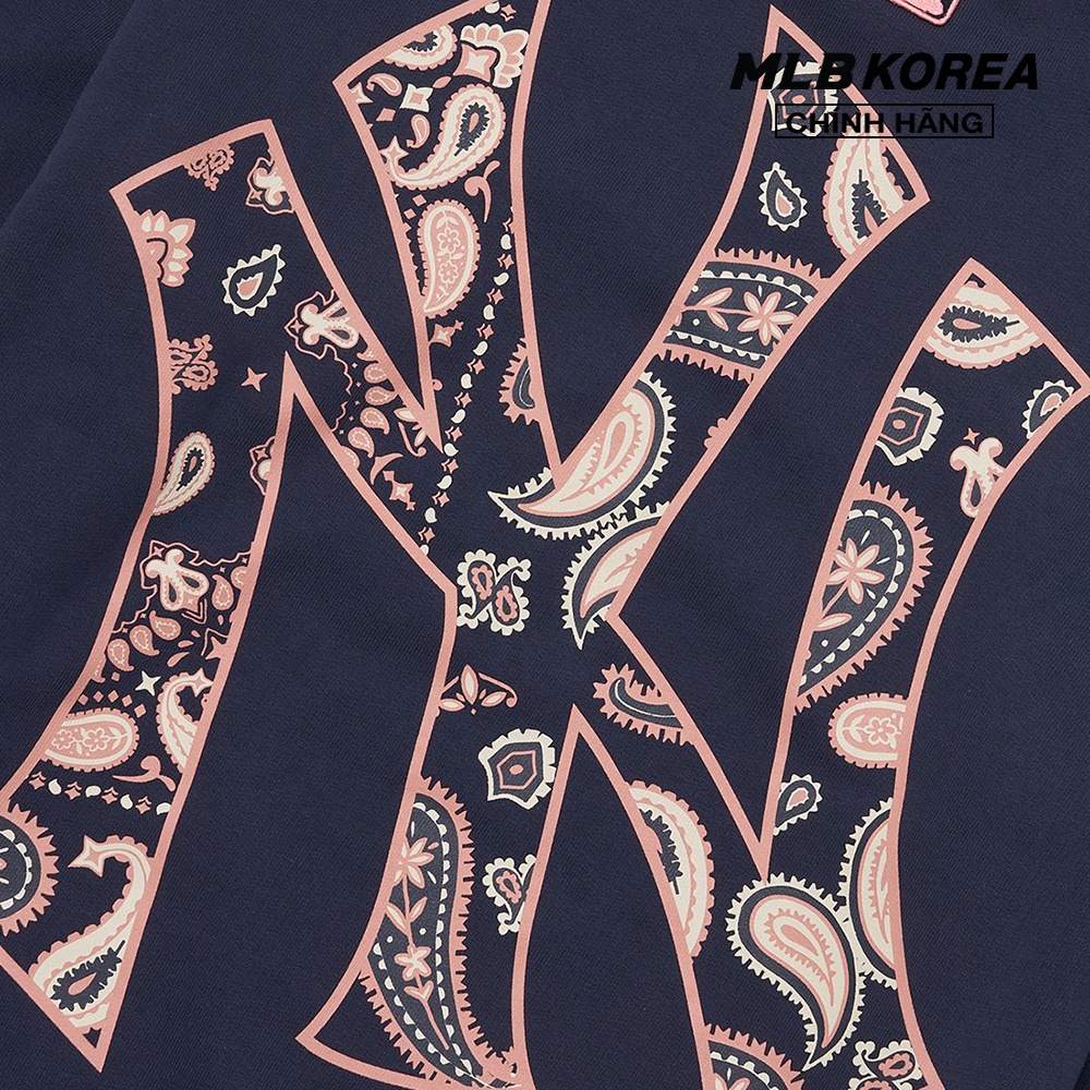 MLB - Áo sweatshirt tay dài phom suông Paisley Big Logo Overfit 3AMTI0126-50NYD