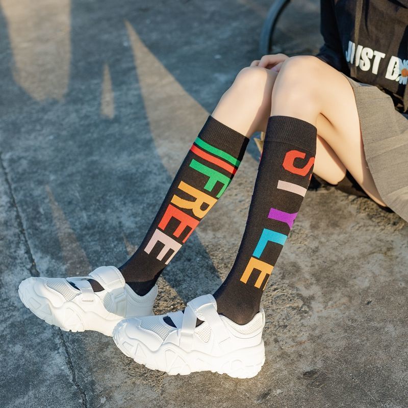 Jiashucheng Vớ Dài Đến Đầu Gối Mỏng Thời Trang Mùa Hè Dành Cho Nữ