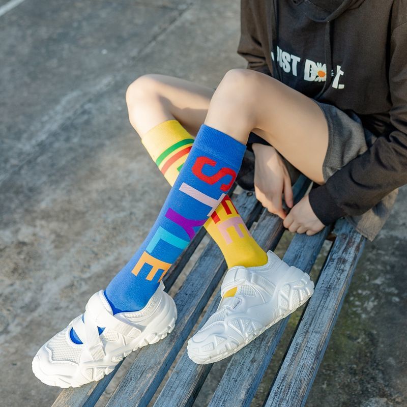 Jiashucheng Vớ Dài Đến Đầu Gối Mỏng Thời Trang Mùa Hè Dành Cho Nữ